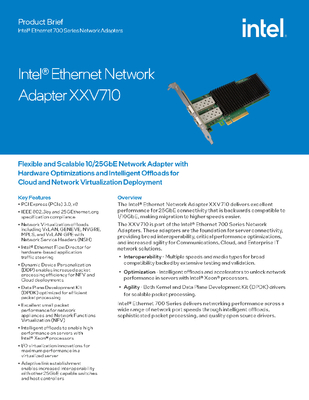 Intel Ethernet 10/25GbE Network Adapter XXV710-DA2G1P5(Without Module)